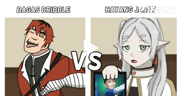 BAGAS DRIBBLE VS HAYANG JAJAN (FRIEREN MEME BATTLE) - BiliBili