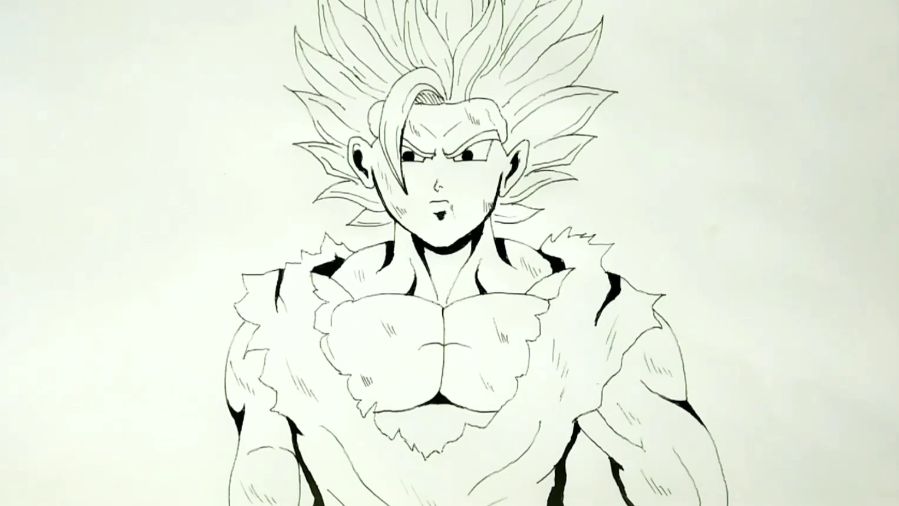 How To Draw Mystic Gohan From Dragon Ball Super: Super Hero! Step By Step  Tutorial! 