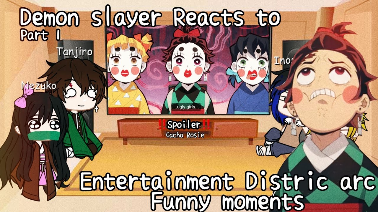 Tanjiro and Nezuko React to Demon Slayer Entertainment District