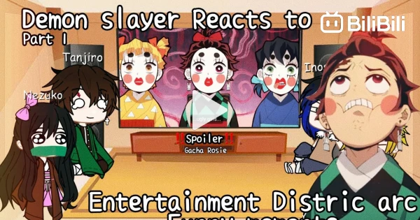 Tanjiro and Nezuko React to Demon Slayer Entertainment District