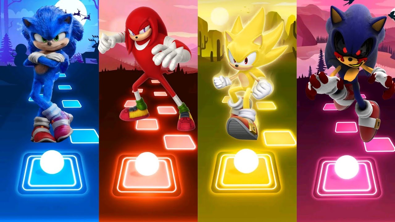 Sonic vs Knuckles vs Super Sonic vs Sonic Exe