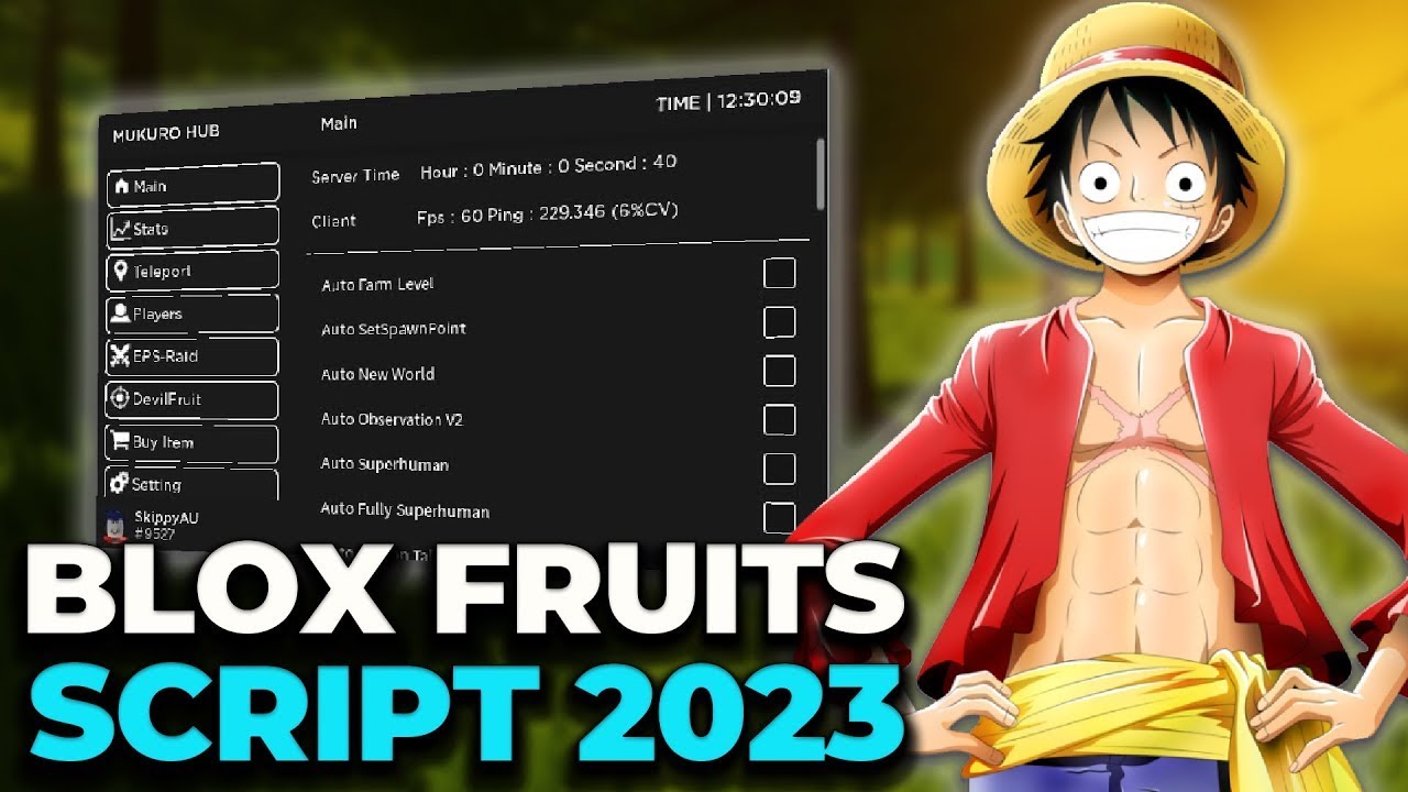 🏆New] BLOX FRUIT SCRIPT NO KEY, AUTO FIND LEVIATHAN ⚓, FARM LEVEL +  MASTERY