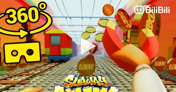 360° SUBWAY SURFERS VR VIDEO  Virtual Reality Experience 