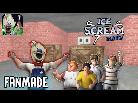 Ice Scream 7 Official Jumpscare Vs Ice Scream 7 Fangame Jumpscare - BiliBili