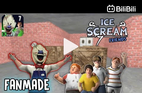 Ice Scream 7 Official Jumpscare Vs Ice Scream 7 Fangame Jumpscare - BiliBili