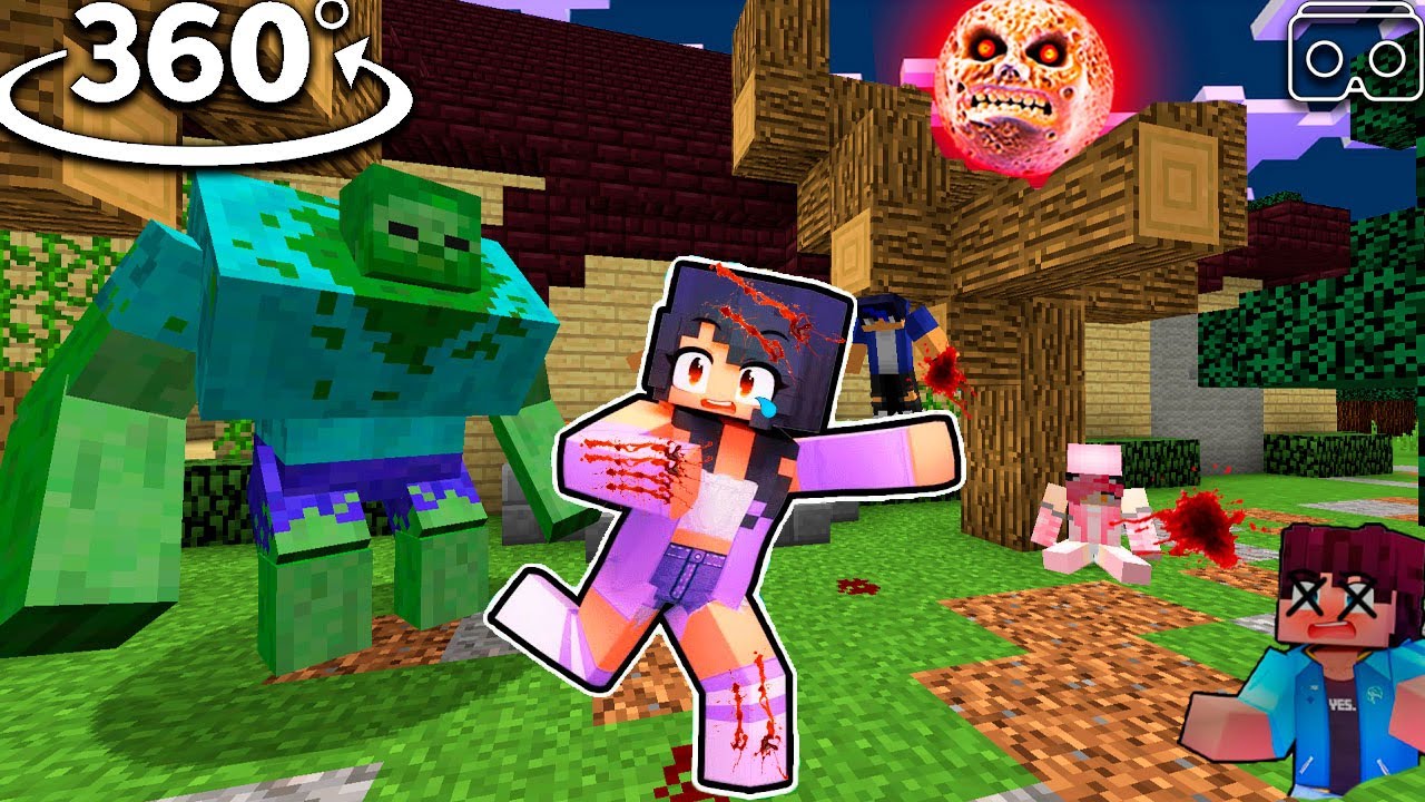 Aphmau saving friends from SONIC.EXE in Minecraft 360° - BiliBili