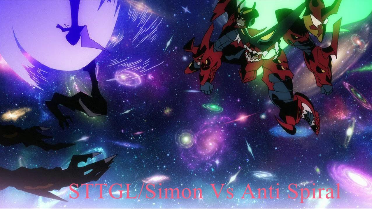 Simon Vs Anti Spiral.  Simon Vs The Anti-Spiral. Key Animation