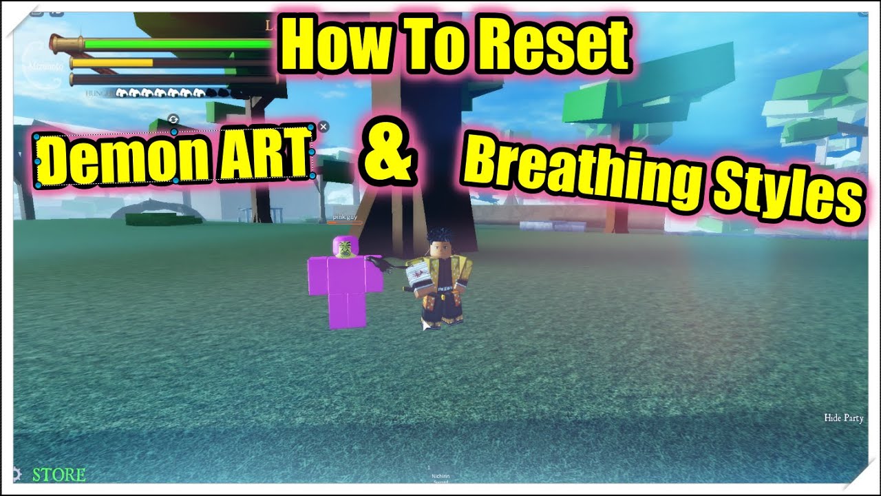 FREE BREATHING STYLE & DEMON ART RESETER LOCATION IN DEMON SLAYER