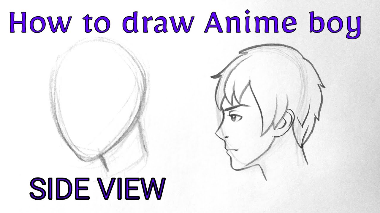 How to Draw Anime Face Side View (With Proportions) - YouTube