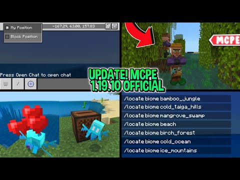 SAIU! ATUALIZAÇÃO 1.19 THE WILD UPDATE DO MINECRAFT PE!! 