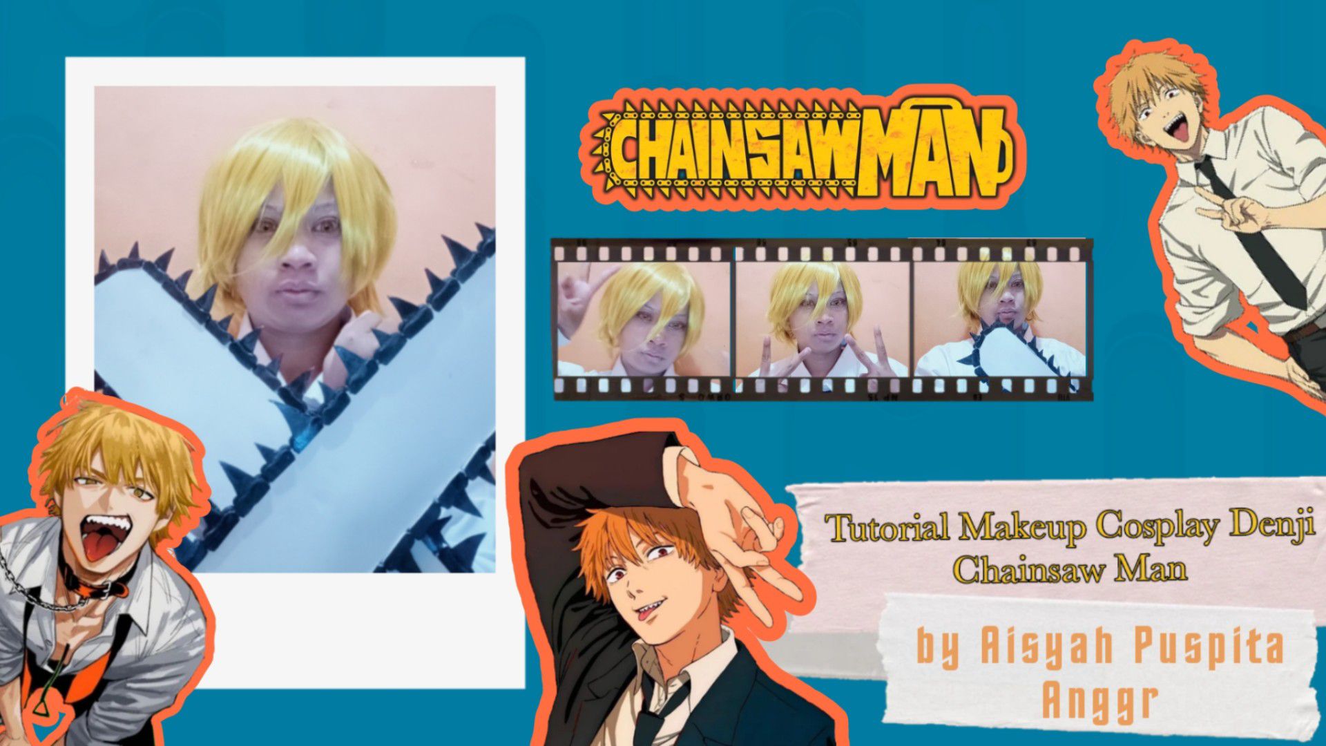 Tutorial Makeup Cosplay Denji Chainsaw Man by Aisyah Puspita Anggr #JPOPENT  #bestofbest - BiliBili