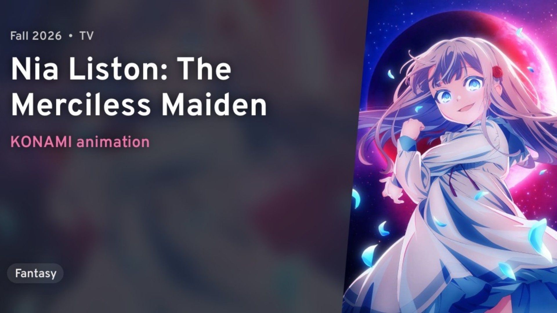 🍁 FALL 2026 🍂 Nia Liston: The Merciless Maiden | Kyouran Reijou Nia ...