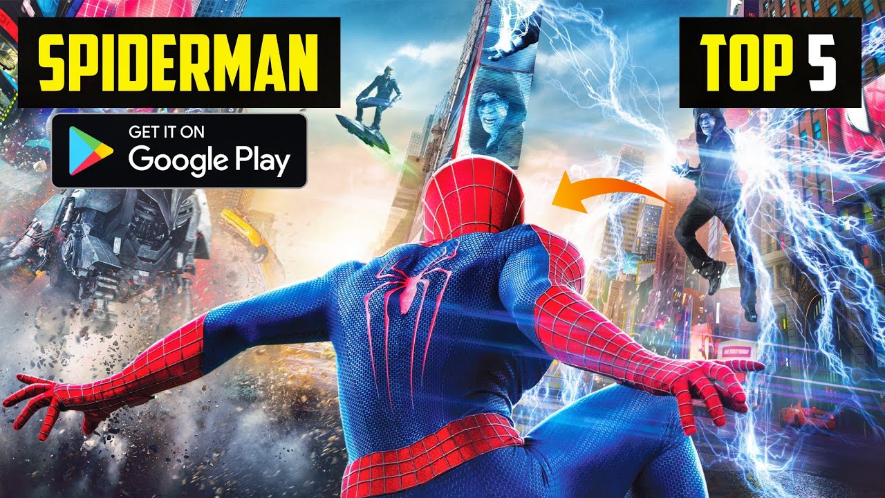 Top 5 Spider Man Games For Android 2022  High Graphics Spiderman Games  (Online/Offline) 