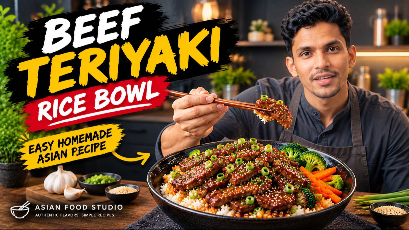 Chicken Teriyaki Rice Bowl | Easy Homemade Asian Recipe 🍗🍚 - BiliBili