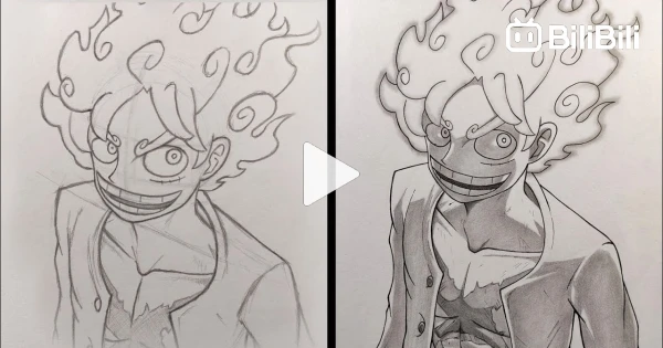 Nghệ thuật nika nika vẽ luffy gear 5 cho fan cuồng One Piece