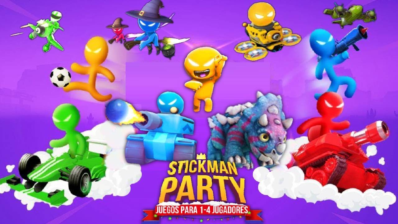 The Stickman Party - NEW Minigames 2023 Gameplay 4 Players UPDATED