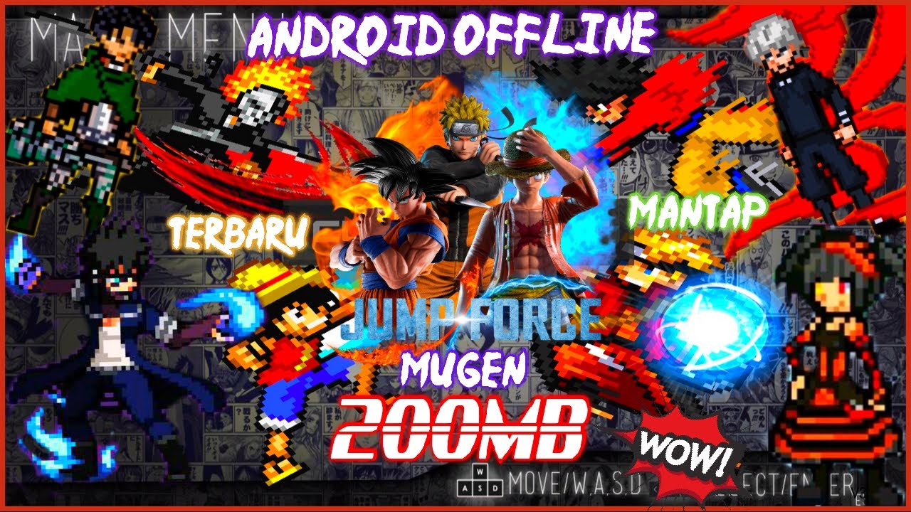 NEW Jump Force Mugen Apk Anime Crossover Dublado For Android with 80+  Characters! - BiliBili