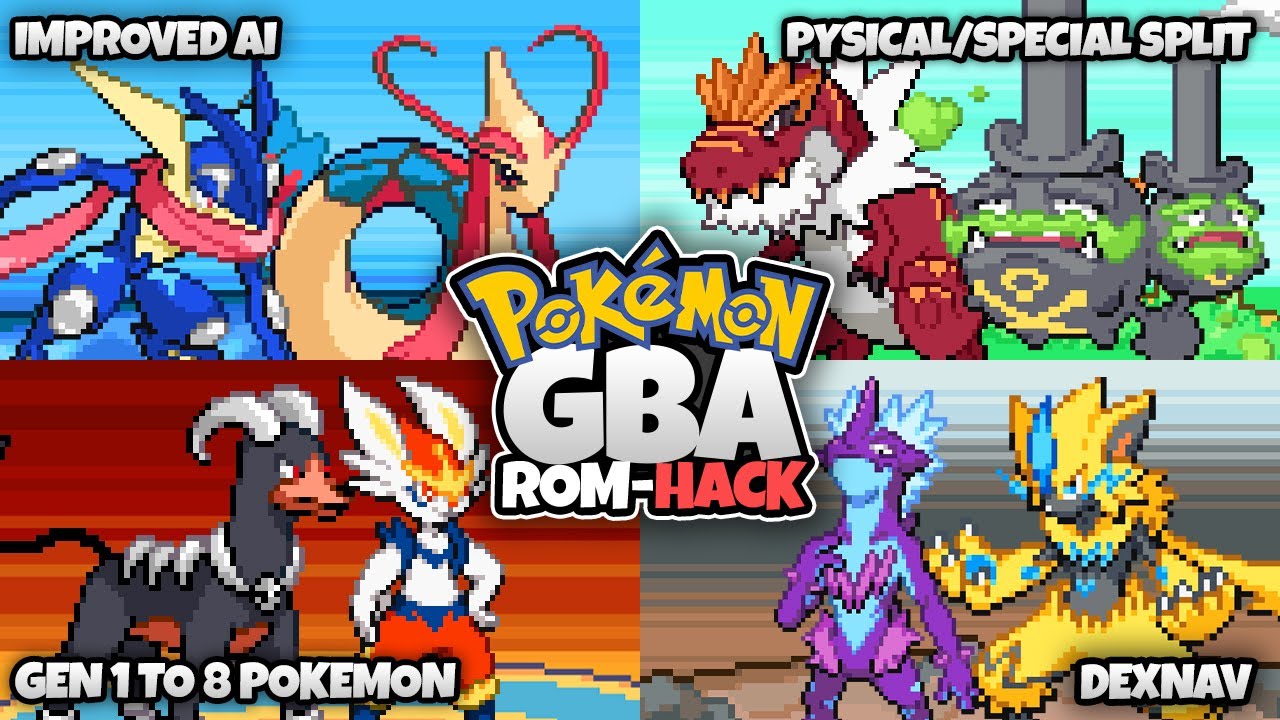 Pokemon GBA Rom Hack 2023 With Mega Evolution, Gen 1-8, Randomizer