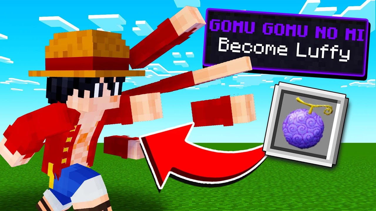 Becoming LUFFY in HARDCORE Minecraft One Piece Mod - BiliBili