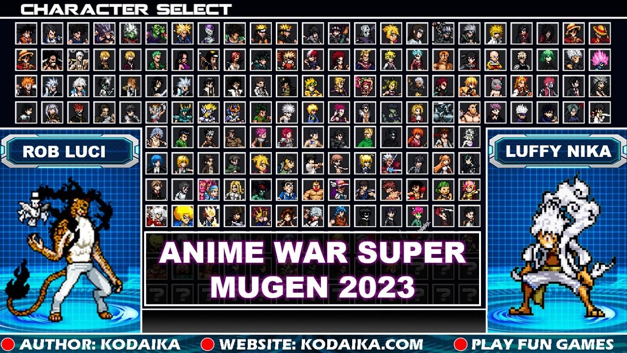 Anime War Super Mugen 4 - All New Characters Ultimate Attacks &  Transformations Part 1 / Form Mugen 