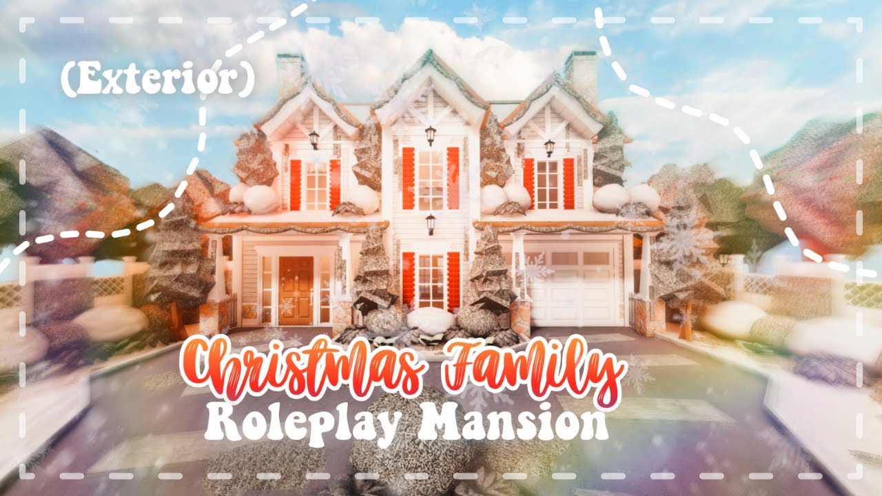 20k Christmas family house exterior build🎅🏻🎄 on my  channel!  first Christmas video of the year :) #bloxburg #welcometobloxburg…