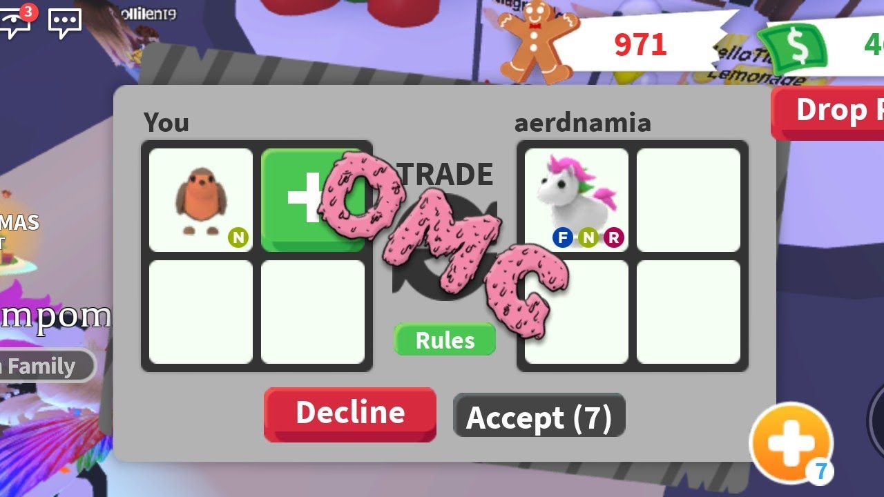 Robin, Trade Roblox Adopt Me Items