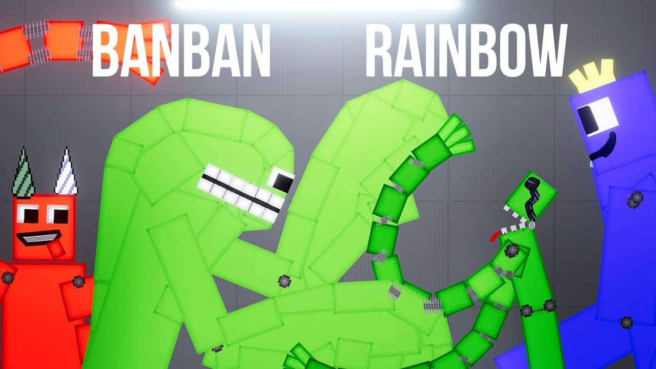 Blue x Green, Rainbow Friends vs GARTEN of BANBAN