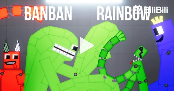 Blue x Green, Rainbow Friends vs GARTEN of BANBAN