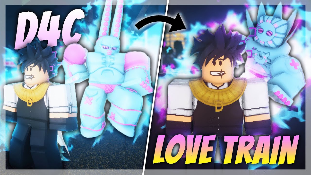 Obtaining D4C: Love Train In Different Roblox Jojo Games 