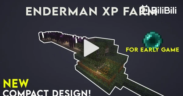 Simple Enderman XP farm 1.17 Minecraft Bedrock/Pocket Edition