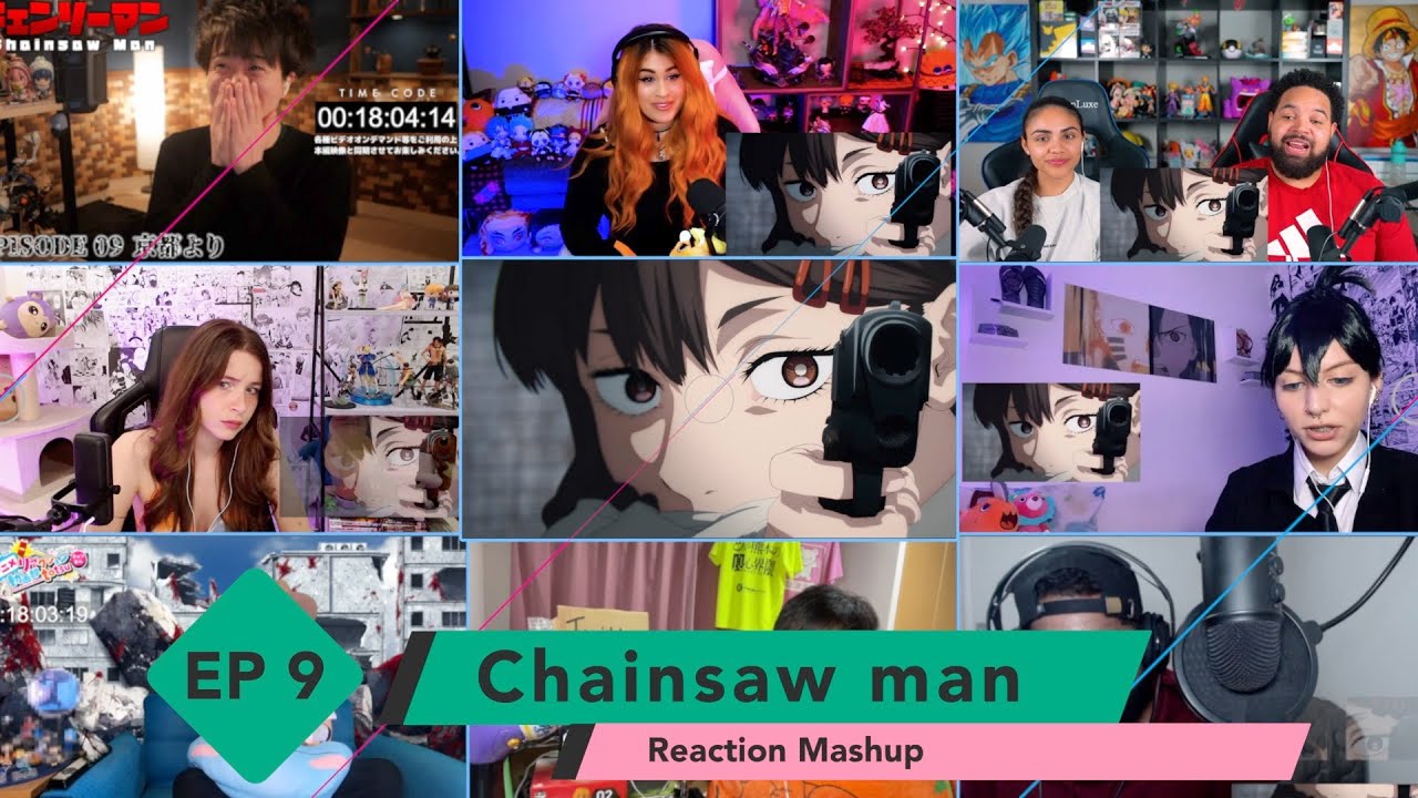 Chainsaw Man Episode 1 Reaction Mashup, チェンソーマン Ep 1 Reaction Mashup