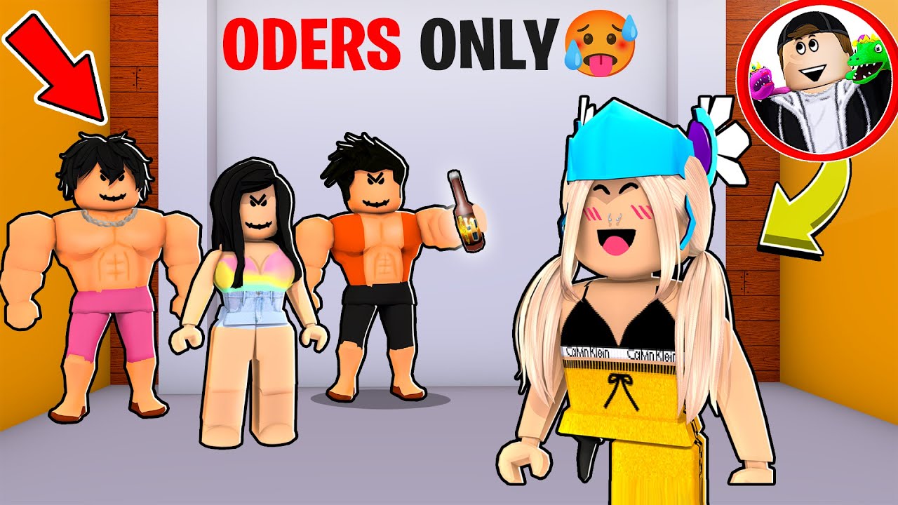 1) pretending to be a slender boy in ROBLOX BROOKHAVEN RP! 