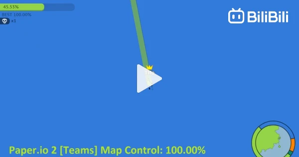 Paper.io 2 Teams mode Map control 100.00% 