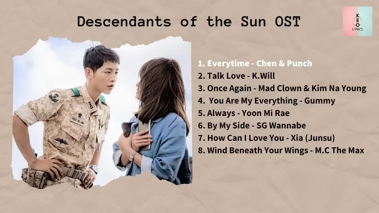 Descendants of The Sun Best Korean Drama OST Full Album