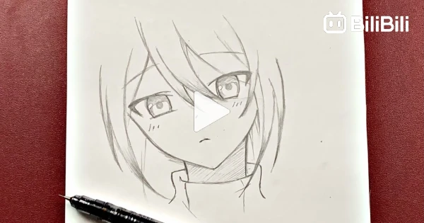 Anime drawing girl easy