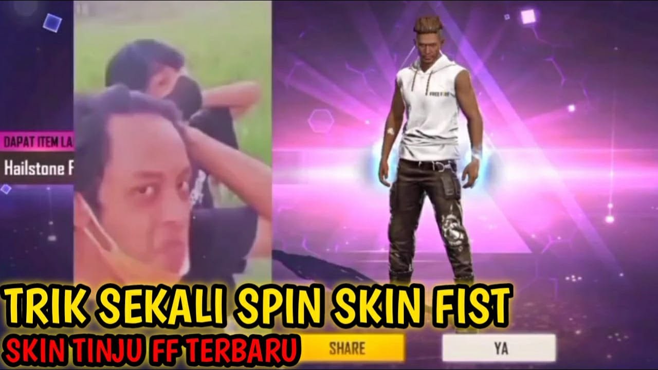 SPIN SKIN TINJU FIST SKIN HAILSTONE FIST FREE FIRE 👊 - BiliBili