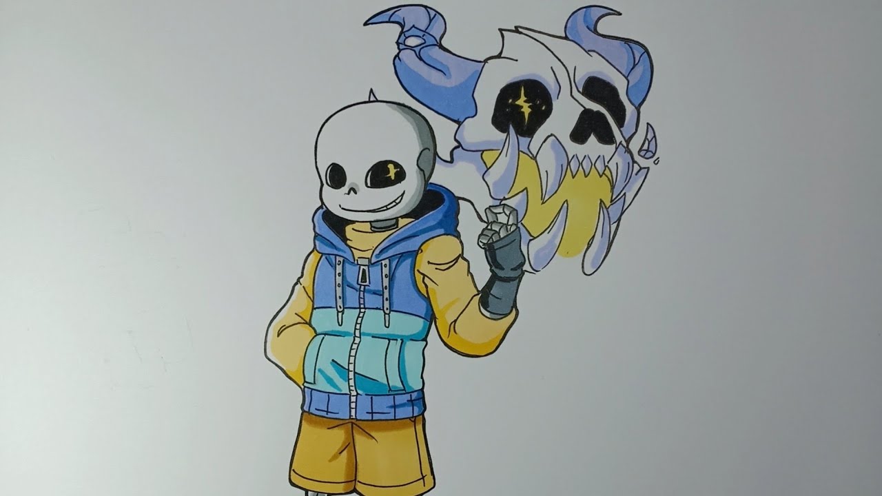 Fanart]Papyrus and Sans react to Sans AU themes - BiliBili