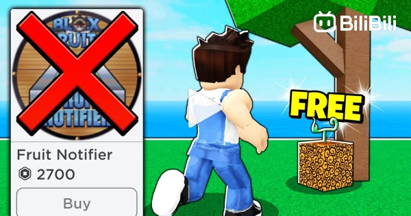 HOW TO GET FRUIT WITHOUT THE NOTIFIER GAMEPASS! *FREE* Roblox Blox Fruits -  BiliBili