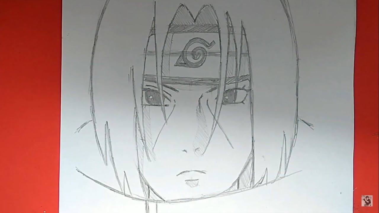 How To Draw Itachi Uchiha  Naruto - Easy Tutorial 