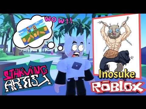 ROBLOX How to Make Zenitsu in Starving Artist! Unlispace Arts