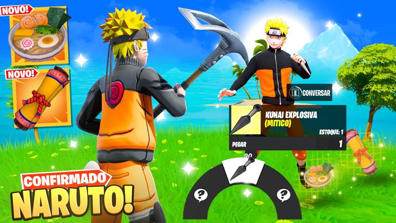 Naruto + Fortnite Finalmente Chegou!