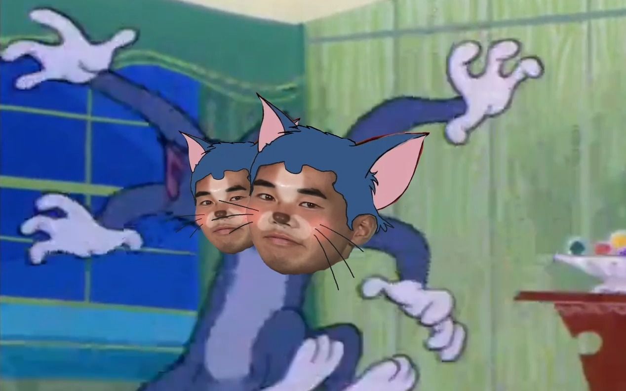 Tom and Jerry, but with a two-headed senior. - BiliBili