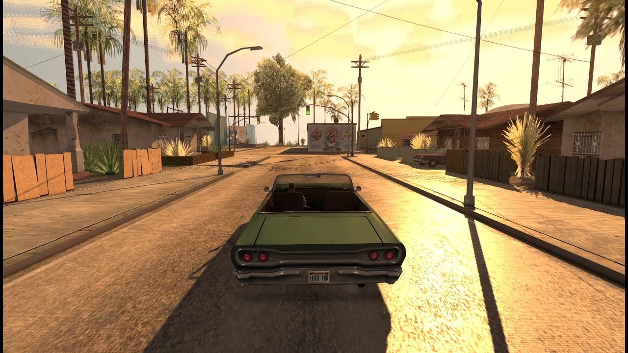 GTA San Andreas - PS2 Atmosphere RenderHook and Retexture Mods - BiliBili