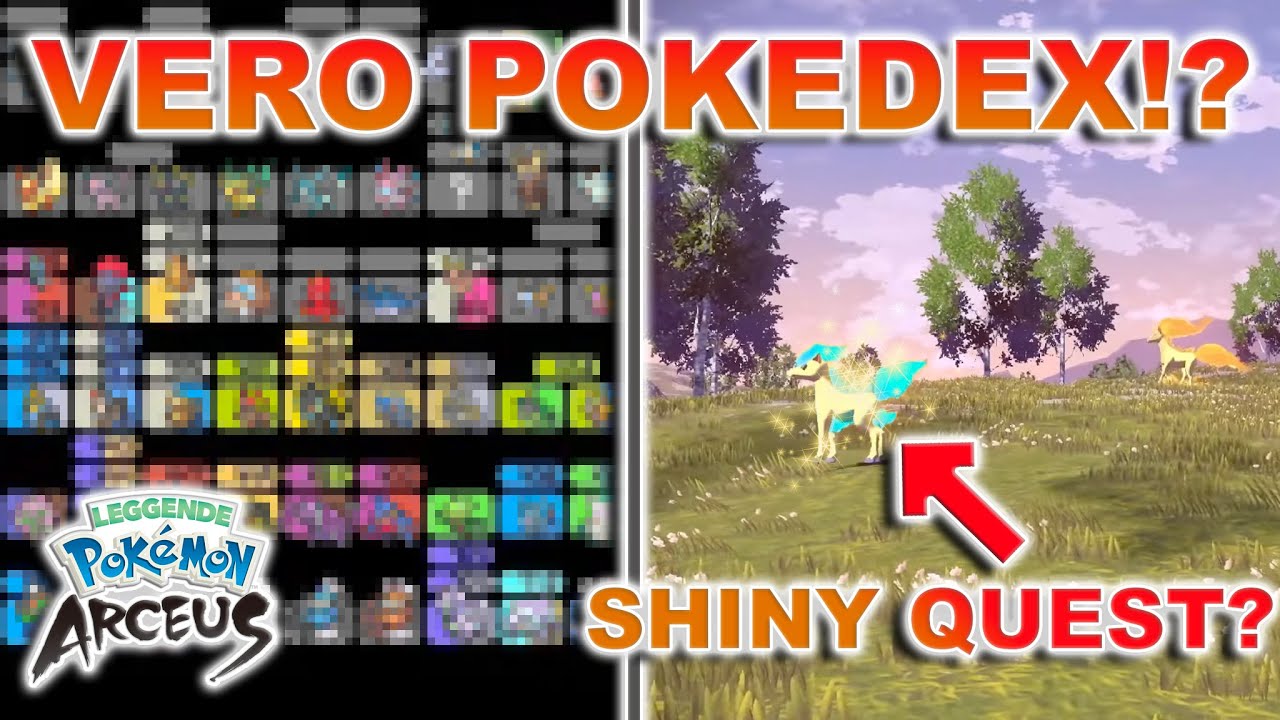 FULL POKEDEX LEAKED? and SHINY QUESTS?! Pokemon Legends Arceus