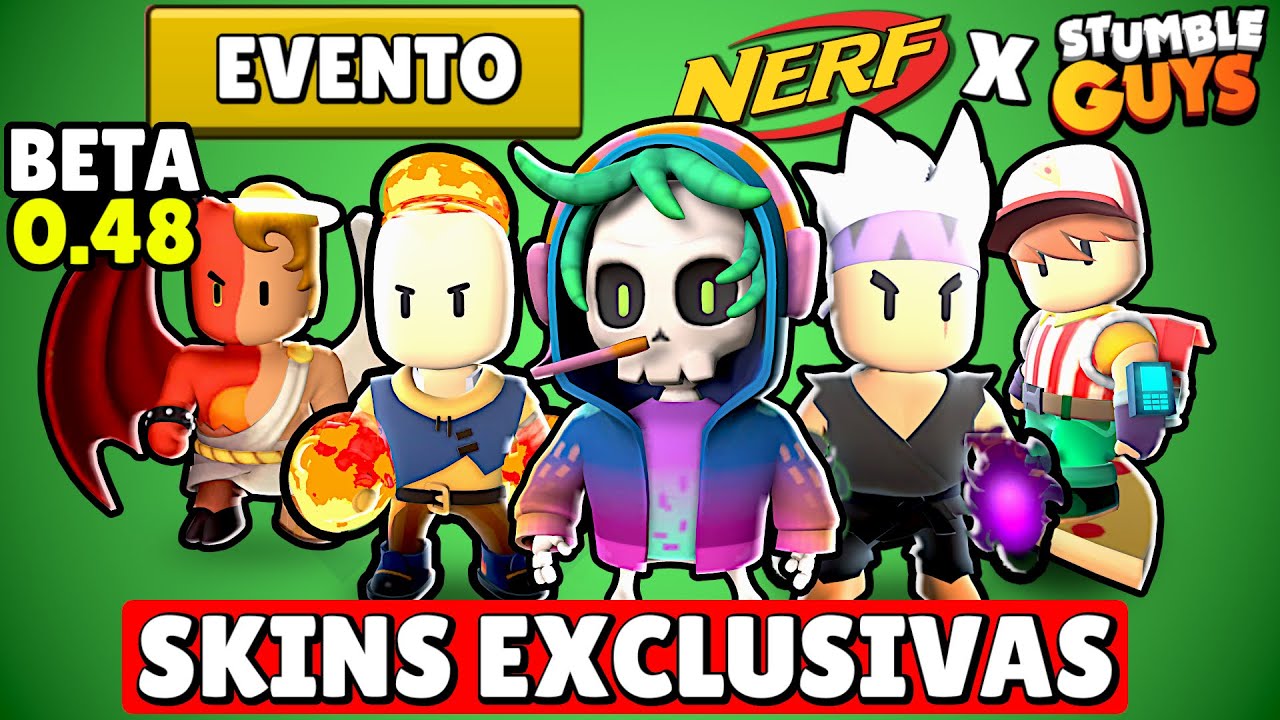 CHEGOU AGORA NOVAS SKINS DO STUMBLE GUYS [ATUALIZAÇÃO 0.48] 