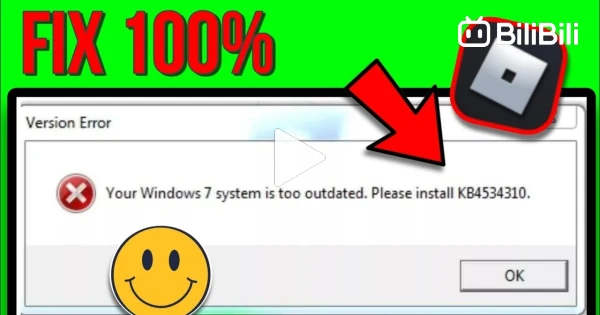 Version error: Your windows 7 sytem is too outdated.Please install  KB4534310 : r/RobloxHelp