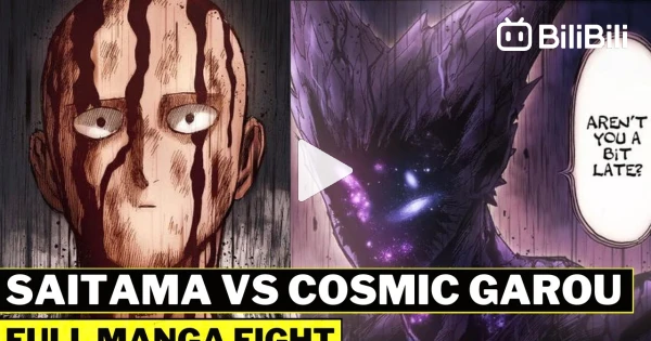The Start of the Ultimate battle Between Cosmic Garou vs Serious Saitama. -  BiliBili