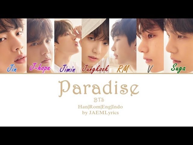 BTS (방탄소년단) - Paradise [Easy Lyrics] - BiliBili