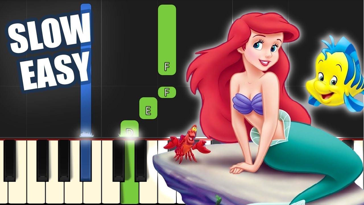 Mako Mermaids Theme Song (Slow Easy Medium) Piano Tutorial 4K 