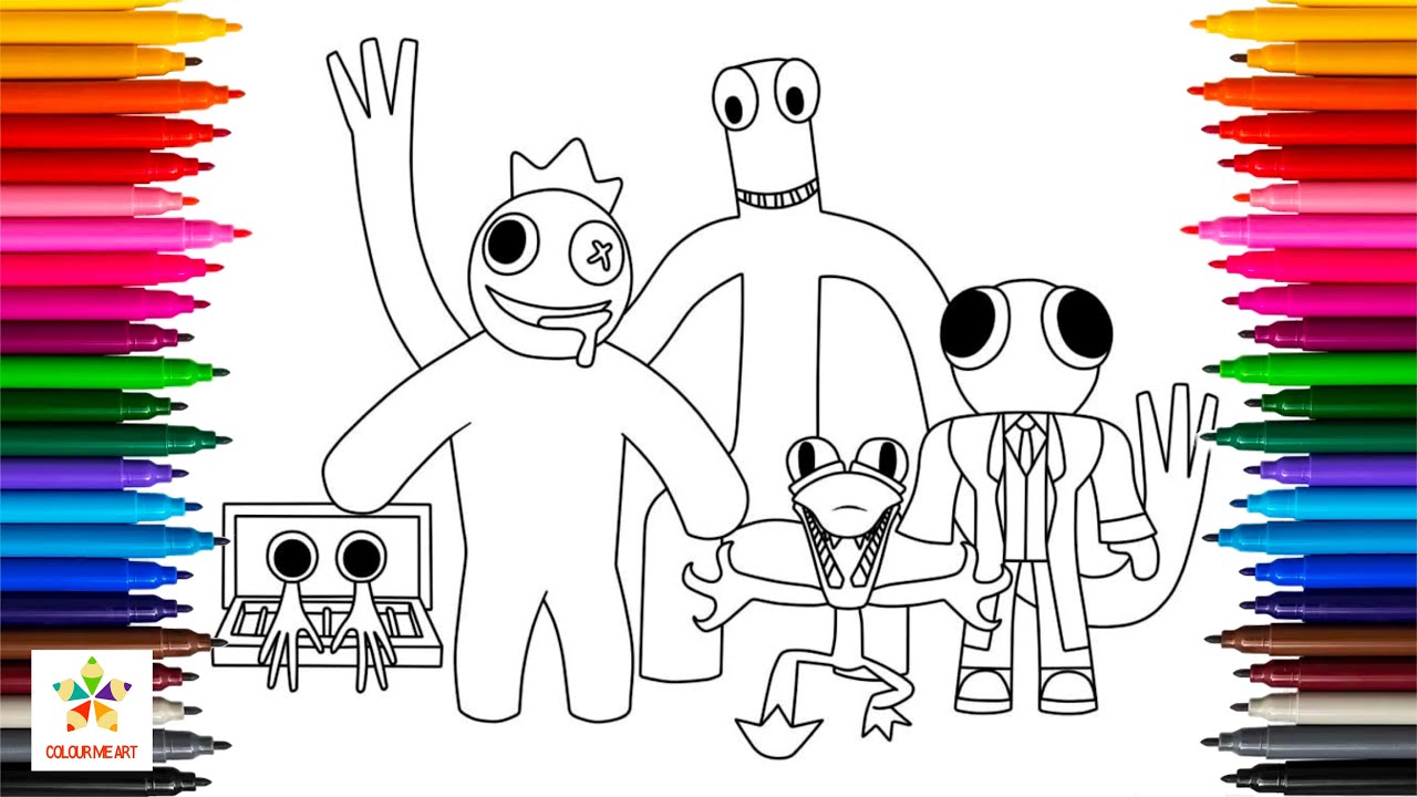 Rainbow Friends Chapter 2 Colouring Page 🌈 ROBLOX